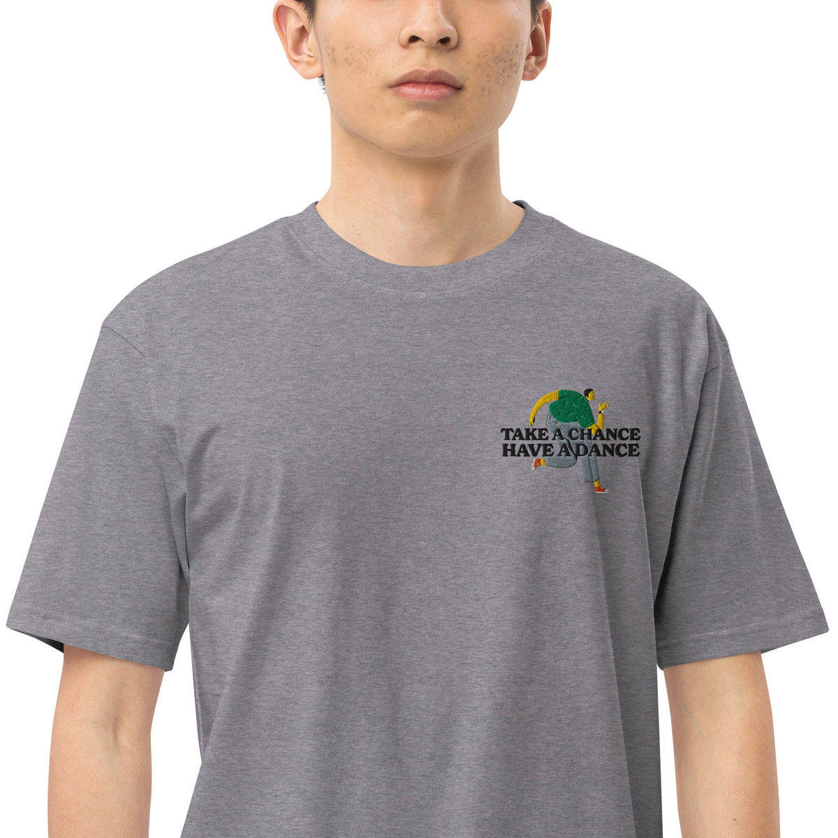 Take A Chance Have A Dance DISCO! Oversized Cotton Embroidered T-Shirt – product image 2 of 10