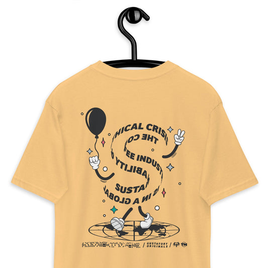 GUSTATORY Originals Sustainability Crisis Heavy Cotton Embroidered T-Shirt - product image 1 of 17