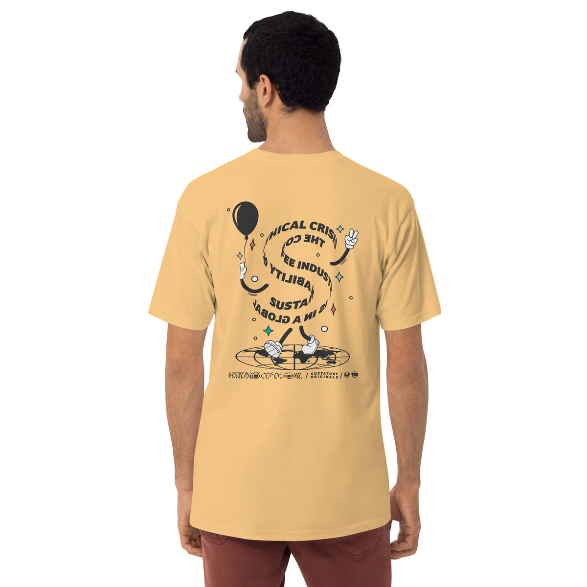 GUSTATORY Originals Sustainability Crisis Heavy Cotton Embroidered T-Shirt - product image 10 of 17