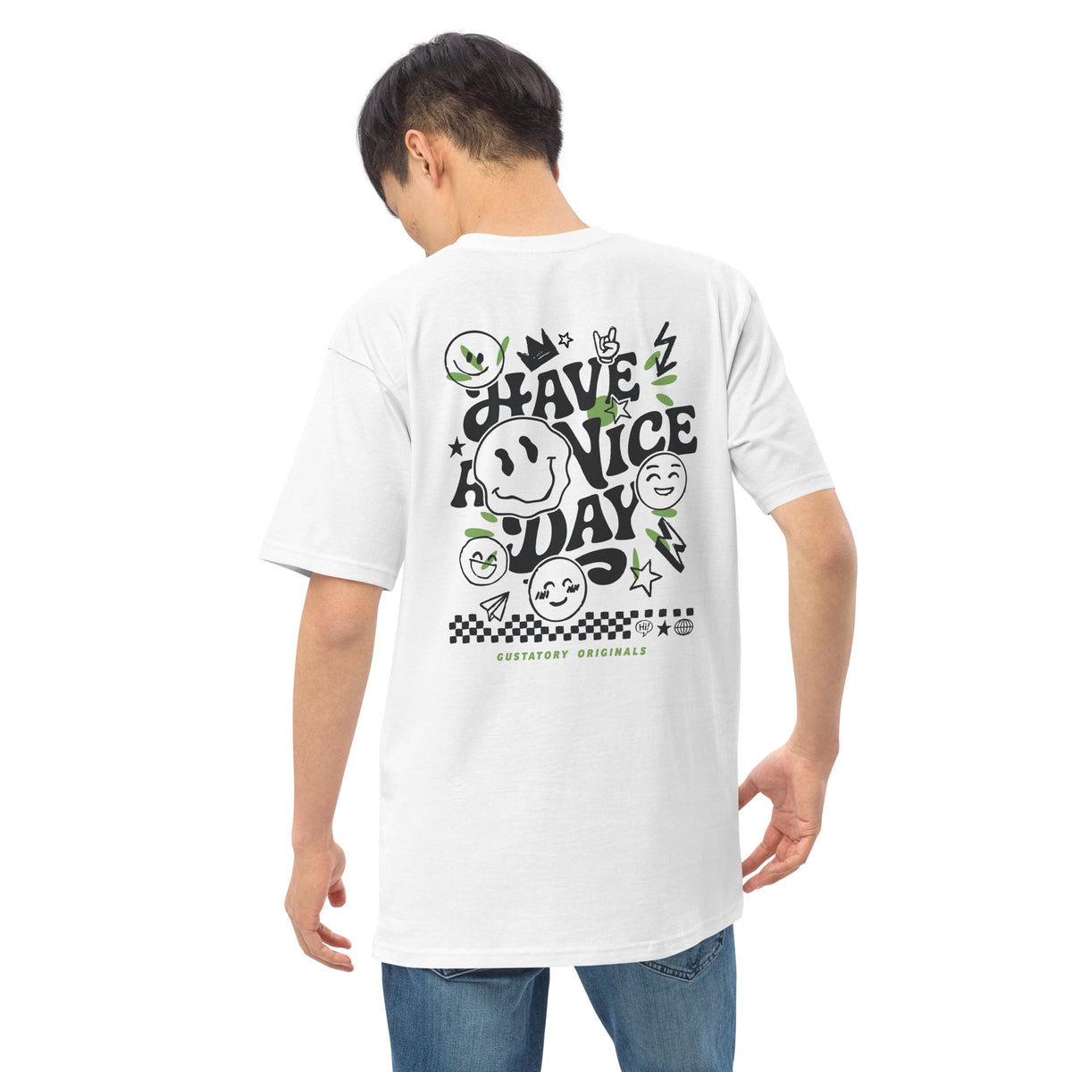 GUSTATORY Originals Have A Nice Day Heavy Cotton Embroidered T-Shirt - product image 14 of 17