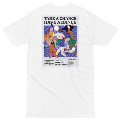Take A Chance Have A Dance DISCO! Oversized Cotton Embroidered T-Shirt – product image 8 of 10