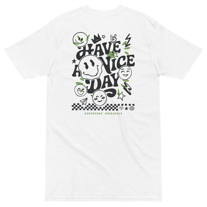 GUSTATORY Originals Have A Nice Day Heavy Cotton Embroidered T-Shirt - product image 15 of 17