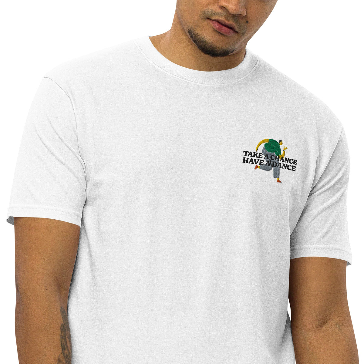 Take A Chance Have A Dance DISCO! Oversized Cotton Embroidered T-Shirt – product image 10 of 10