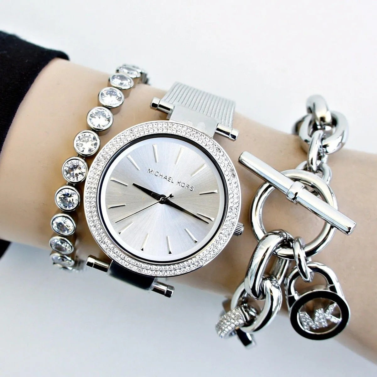 Michael Kors MK3367 Mini Darci Women's Silver Mesh Watch – product image 6 of 8