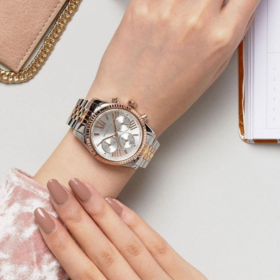 Michael Kors MK5735 Lexington Women's Tri-Tone Watch – product image 7 of 9