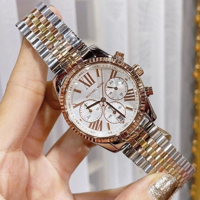 Michael Kors MK5735 Lexington Women's Tri-Tone Watch – product image 8 of 9