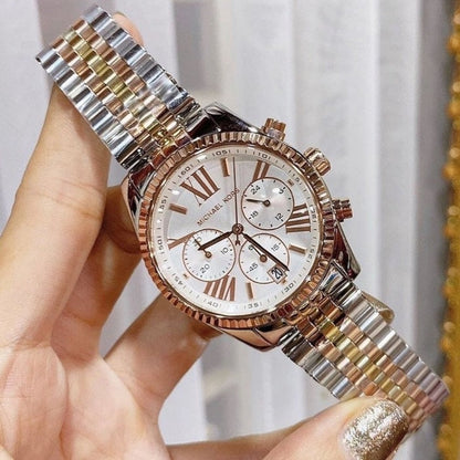 Michael Kors MK5735 Lexington Women's Tri-Tone Watch – product image 8 of 9