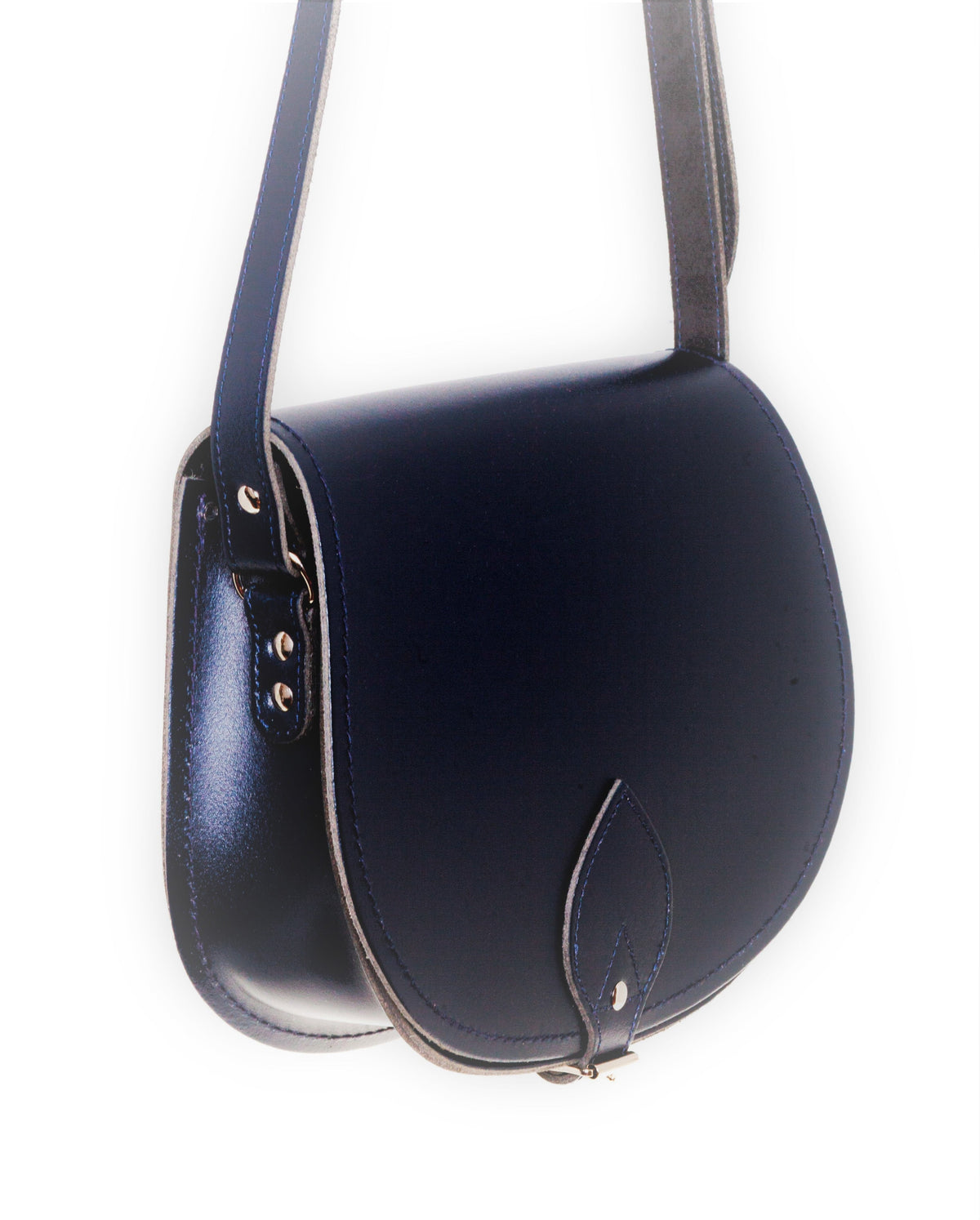 Handmade Leather Saddle Bag - Navy – product image 3 of 3