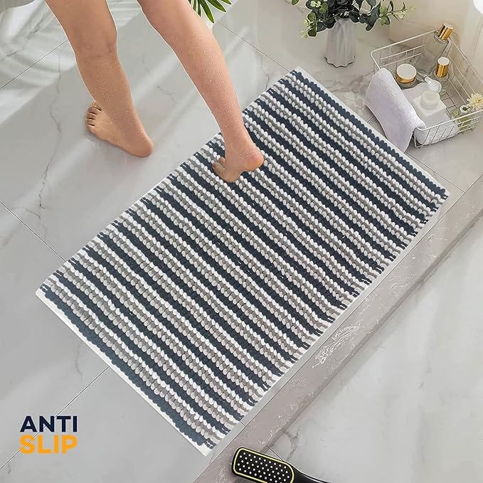 OLIVIA ROCCO Amalfi 2 Piece Bath Mat Set 100% Cotton Jumbo Plush Absorbent Pedestal Bath – product image 6 of 10