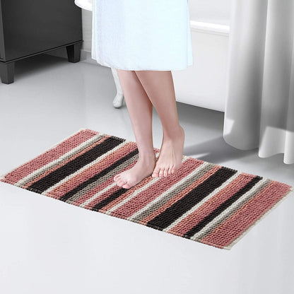 OLIVIA ROCCO Padstow Stripe Bathmat 50 x 80 cm Quick-Drying Anti-Slip Absorbent Durable – product image 7 of 14