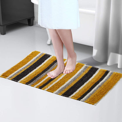 OLIVIA ROCCO Padstow Stripe Bathmat 50 x 80 cm Quick-Drying Anti-Slip Absorbent Durable – product image 11 of 14