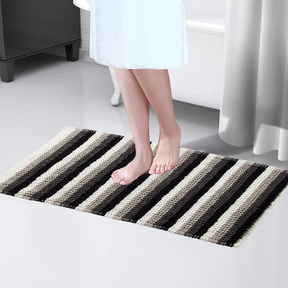 OLIVIA ROCCO Padstow Stripe Bathmat 50 x 80 cm Quick-Drying Anti-Slip Absorbent Durable – product image 9 of 10