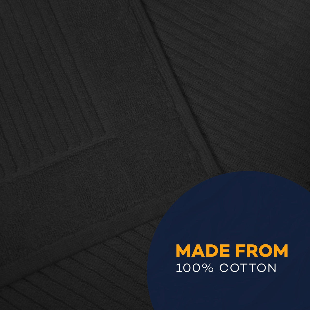 OLIVIA ROCCO Monaco 2 Piece Bath Mat And Pedestal Set Non Slip Water Absorbent 100% Cotton Easy-Care Hotel-Quality Textile – product image 4 of 10