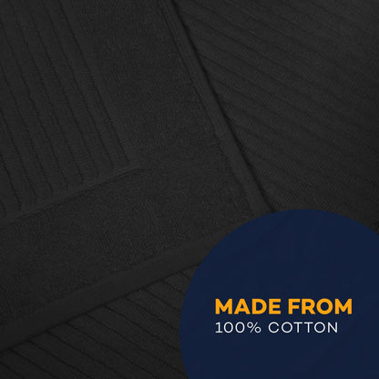 OLIVIA ROCCO Monaco 2 Piece Bath Mat And Pedestal Set Non Slip Water Absorbent 100% Cotton Easy-Care Hotel-Quality Textile – product image 4 of 10