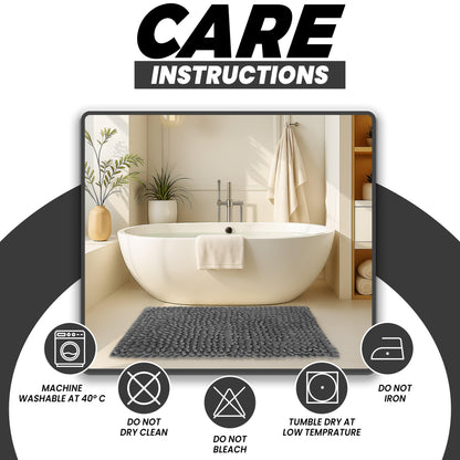 OLIVIA ROCCO Jumbo Loop Bath Mat Non Slip Water Absorbent Rug Easy-Care Hotel-Quality Textile – product image 6 of 9