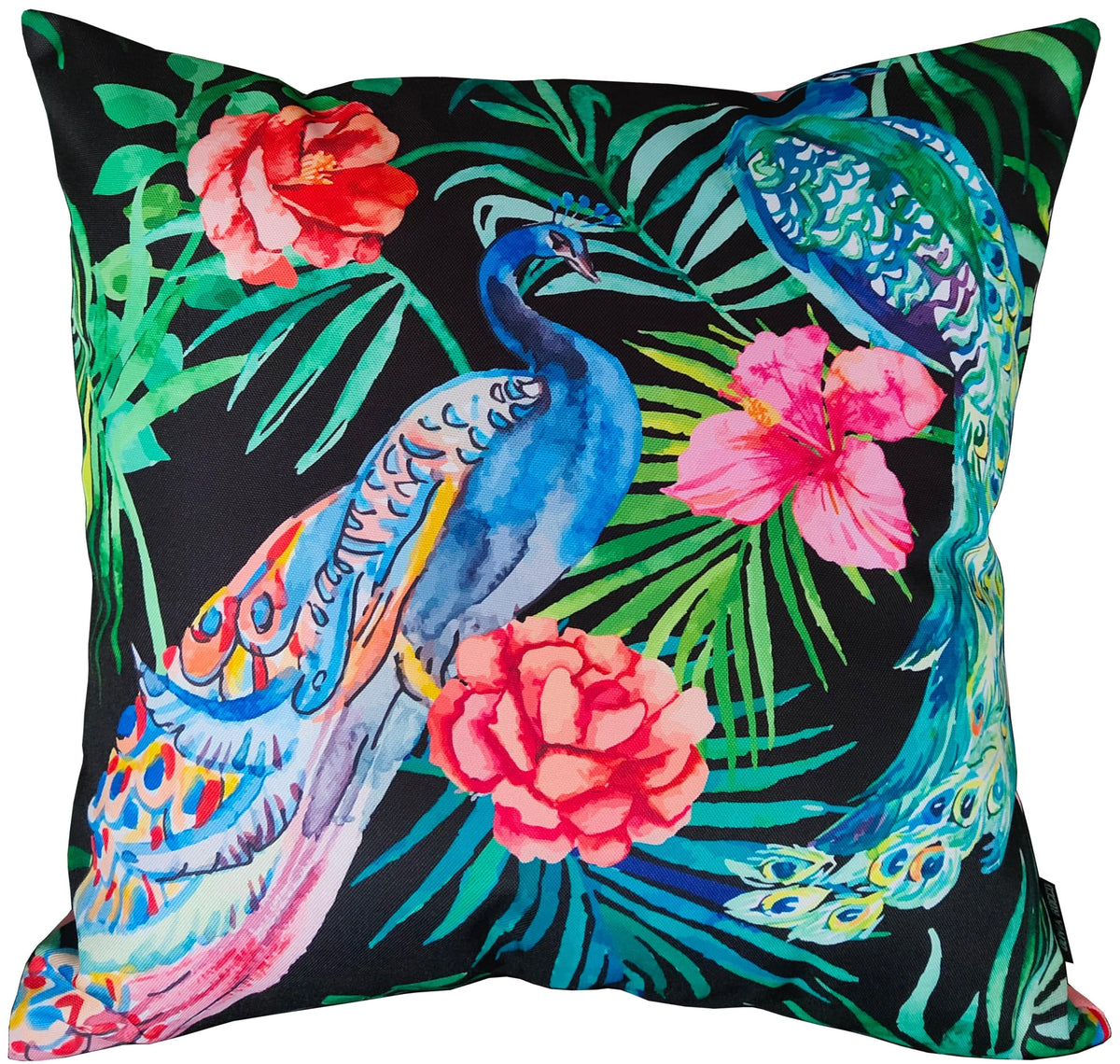 OLIVIA ROCCO Peacock Waterproof Cushion Covers 43 X 43 CM Reversible Breathable Bedroom Refresh Sofa Accent – product image 1 of 7