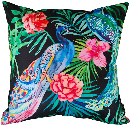 OLIVIA ROCCO Peacock Waterproof Cushion Covers 43 X 43 CM Reversible Breathable Bedroom Refresh Sofa Accent – product image 1 of 7
