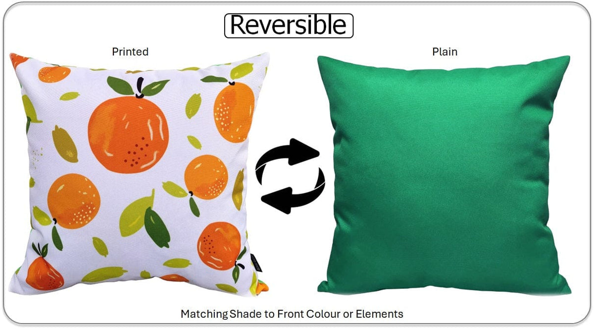 OLIVIA ROCCO Summer Fruits Waterproof Cushion Covers 43 x 43 cm Reversible Indoor Outdoor – product image 6 of 7