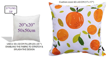 OLIVIA ROCCO Summer Fruits Waterproof Cushion Covers 43 x 43 cm Reversible Indoor Outdoor – product image 4 of 7