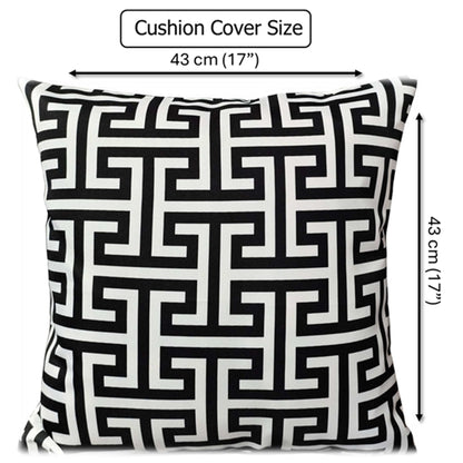 OLIVIA ROCCO Milano Black Waterproof Cushion Covers 43x43 cm Reversible Breathable – product image 2 of 8