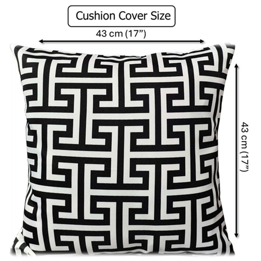 OLIVIA ROCCO Milano Black Waterproof Cushion Covers 43x43 cm Reversible Breathable – product image 2 of 8