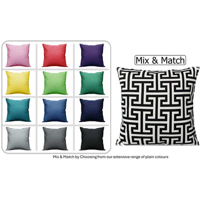 OLIVIA ROCCO Milano Black Waterproof Cushion Covers 43x43 cm Reversible Breathable – product image 5 of 8