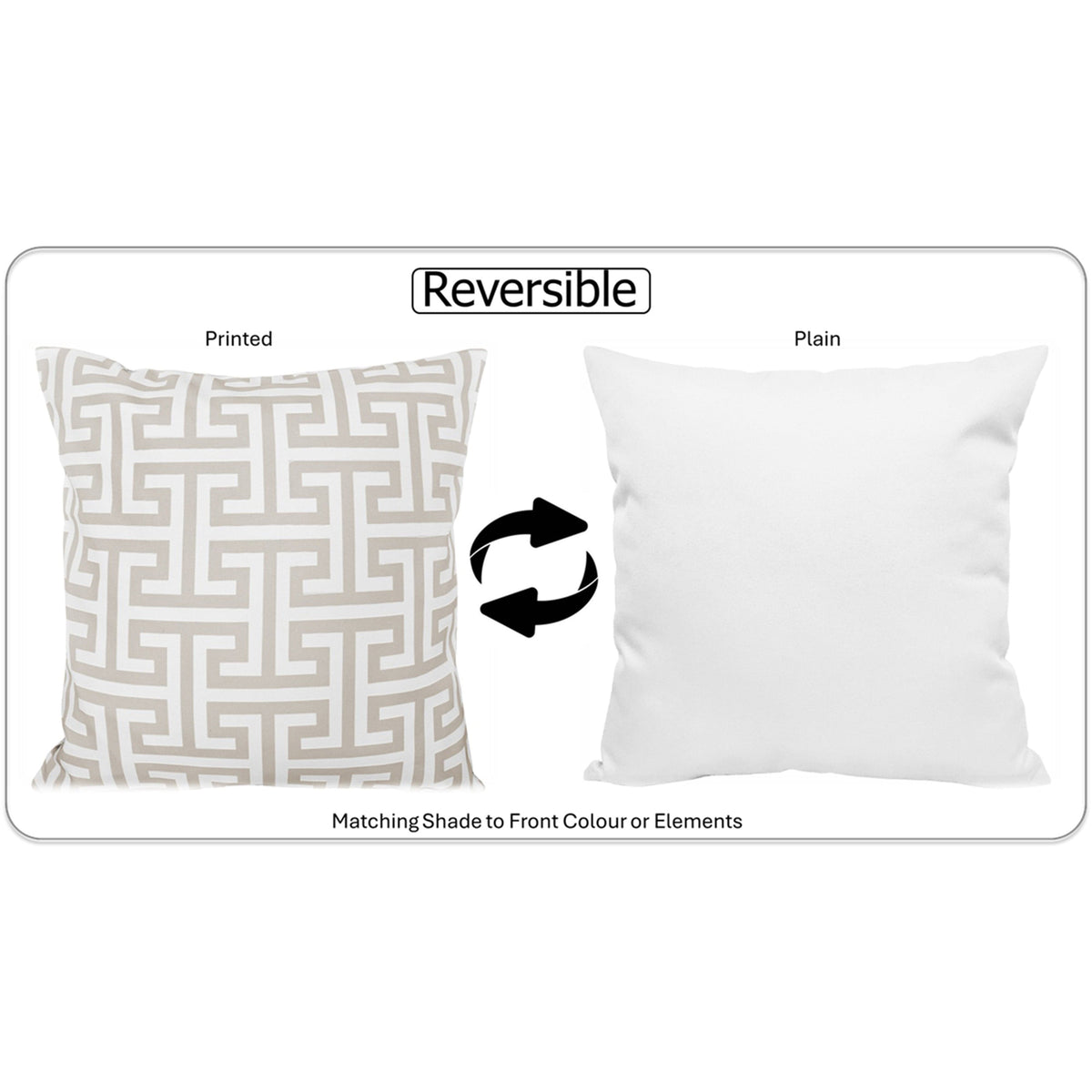 OLIVIA ROCCO Cushion Covers 43x43 cm Waterproof Breathable Outdoor Indoor Use Milano – product image 3 of 8