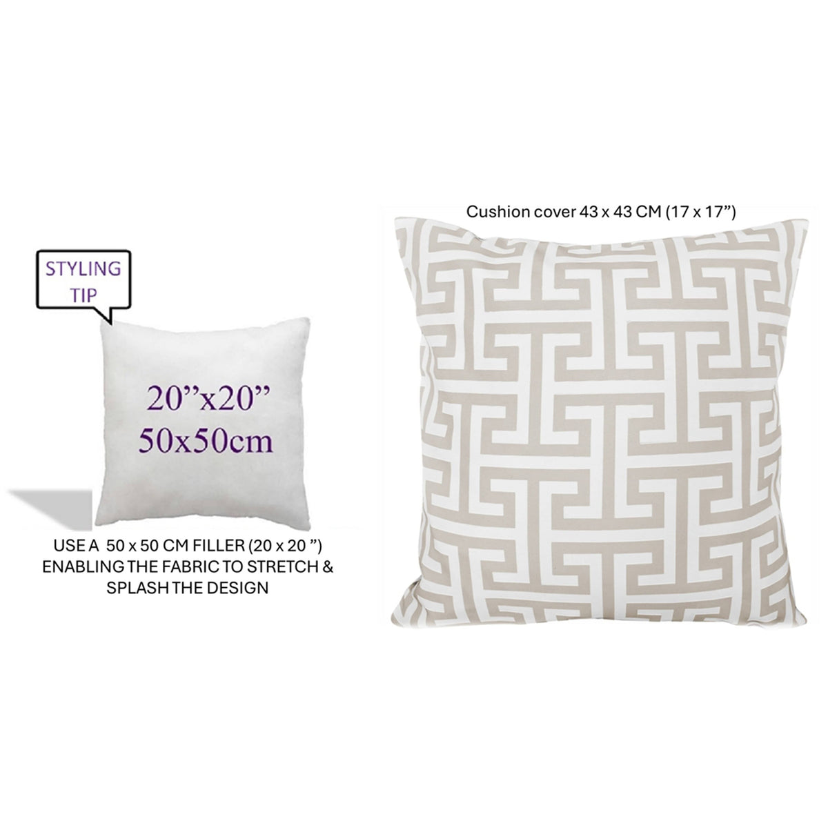 OLIVIA ROCCO Cushion Covers 43x43 cm Waterproof Breathable Outdoor Indoor Use Milano – product image 5 of 8
