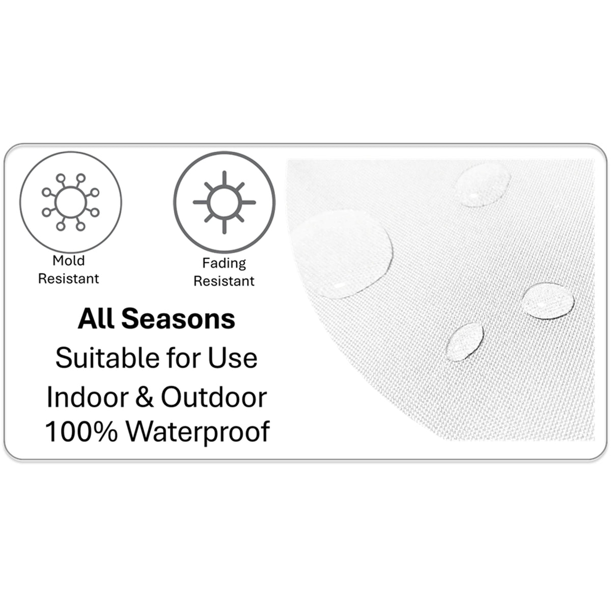 OLIVIA ROCCO Cushion Covers 43x43 cm Waterproof Breathable Outdoor Indoor Use Milano – product image 7 of 8