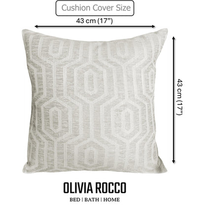 OLIVIA ROCCO Paris Cushion Covers 2 Pack Modern Natural Decorative Square Scatter – product image 2 of 8