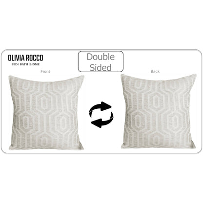OLIVIA ROCCO Paris Cushion Covers 2 Pack Modern Natural Decorative Square Scatter – product image 4 of 8