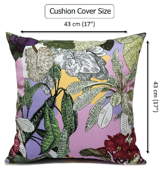 OLIVIA ROCCO Cushion Covers Dhalia Lilac Waterproof 43x43cm Reversible Breathable Indoor – product image 2 of 6