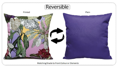 OLIVIA ROCCO Cushion Covers Dhalia Lilac Waterproof 43x43cm Reversible Breathable Indoor – product image 3 of 6