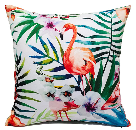 OLIVIA ROCCO Flamingo Waterproof Cushion Covers 43x43 cm Reversible Breathable Decorative – product image 1 of 6