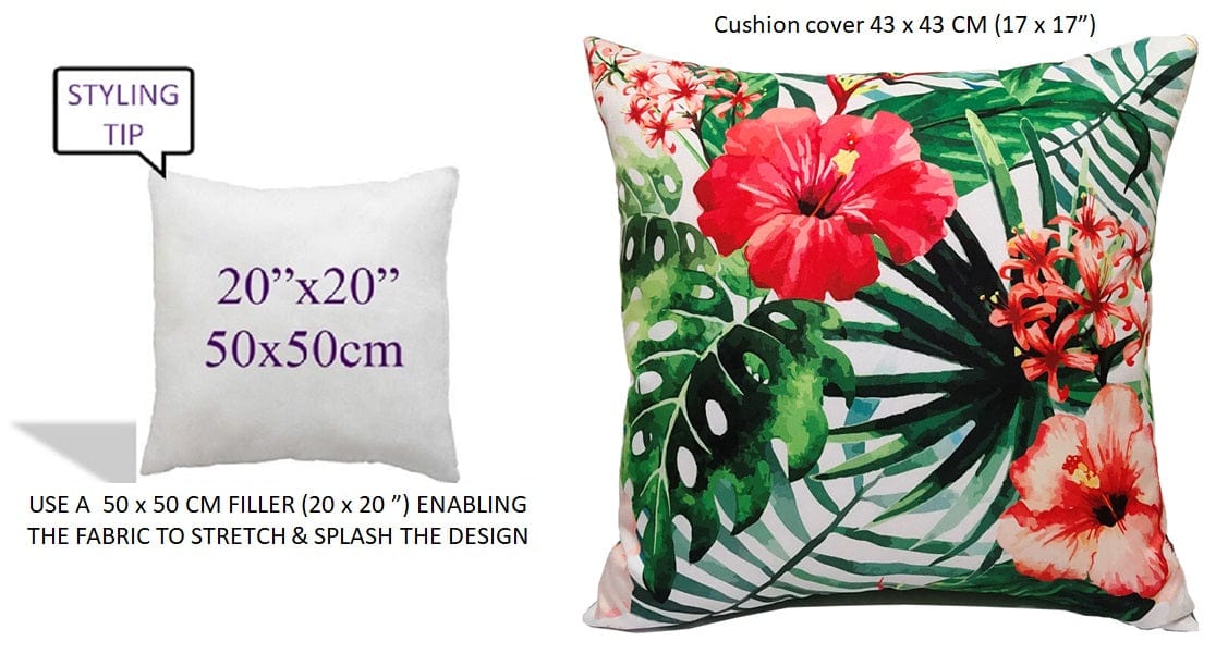 OLIVIA ROCCO Gardenia Waterproof Cushion Covers 43 x 43 cm For Sofa And Bedroom Hotel-Style Sofa or Bed Accent – product image 4 of 6