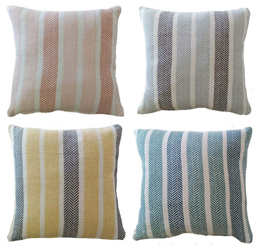 OLIVIA ROCCO Cushion Covers Striped Indian Cotton Indoor Outdoor With Discreet Zipper – product image 1 of 5