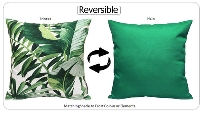 OLIVIA ROCCO Cushion Covers Jamil Green Waterproof 43x43 cm Reversible Breathable Indoor – product image 3 of 6