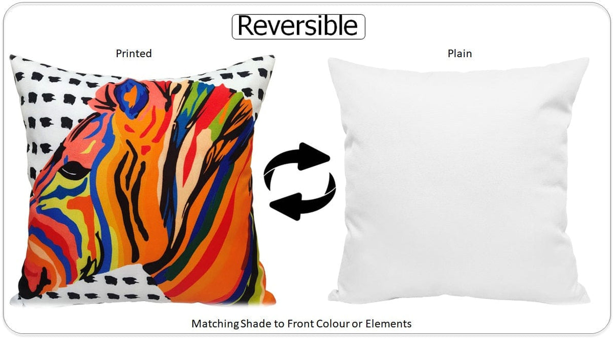 OLIVIA ROCCO Kampala Orange Waterproof Cushion Covers 43 x 43 cm Reversible Breathable – product image 3 of 6