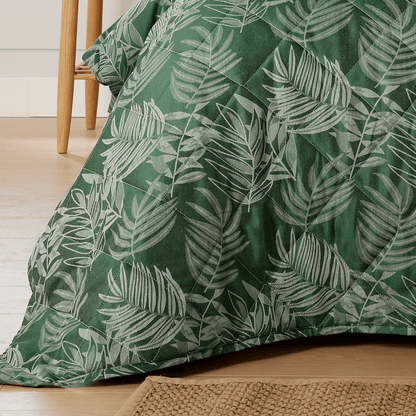 OLIVIA ROCCO Leaf Jacquard Reversible Duvet Cover Sets Grey And Pink Cotton Blend Eco – product image 4 of 9