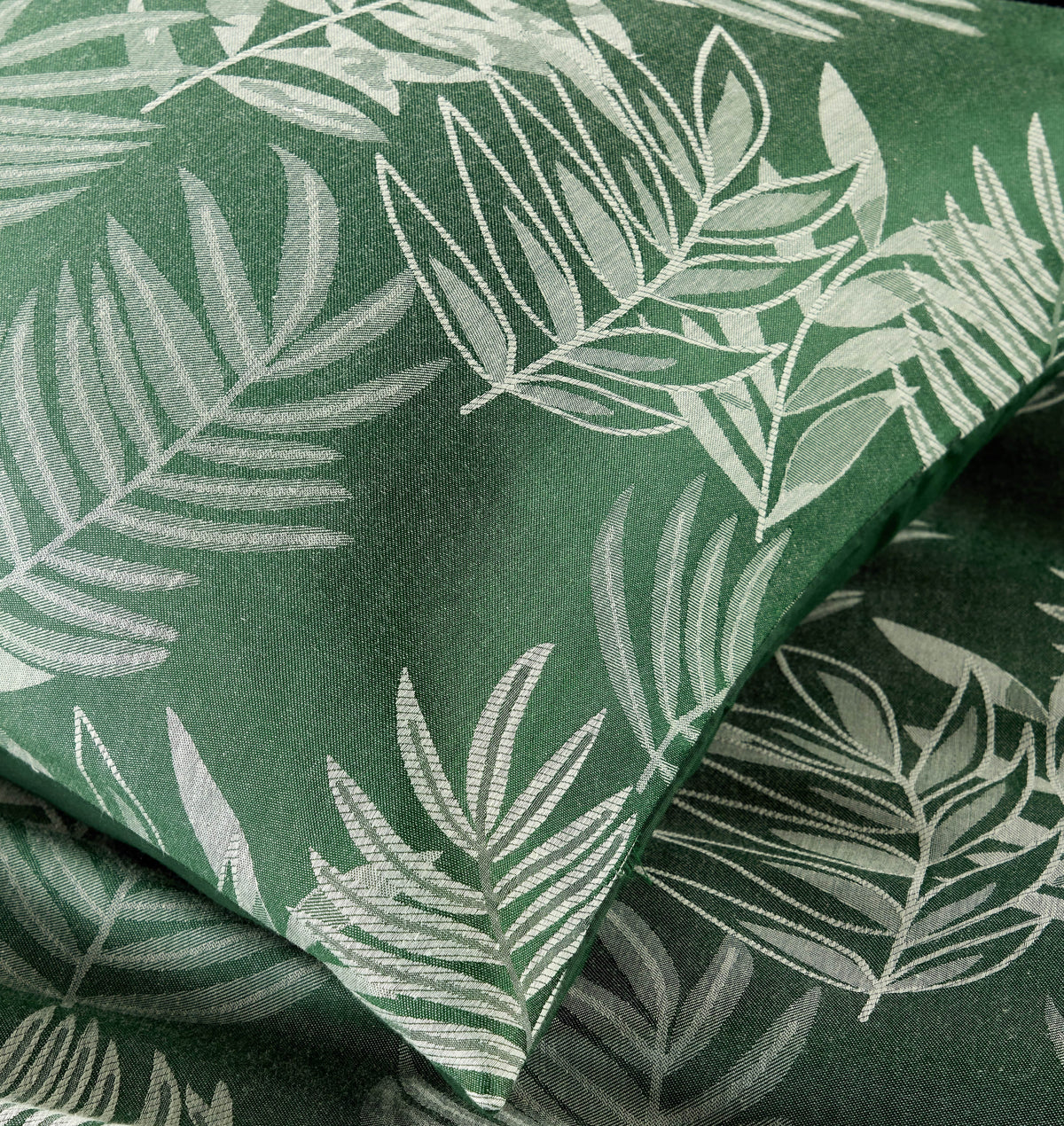 OLIVIA ROCCO Leaf Jacquard Reversible Duvet Cover Sets Grey And Pink Cotton Blend Eco – product image 3 of 9