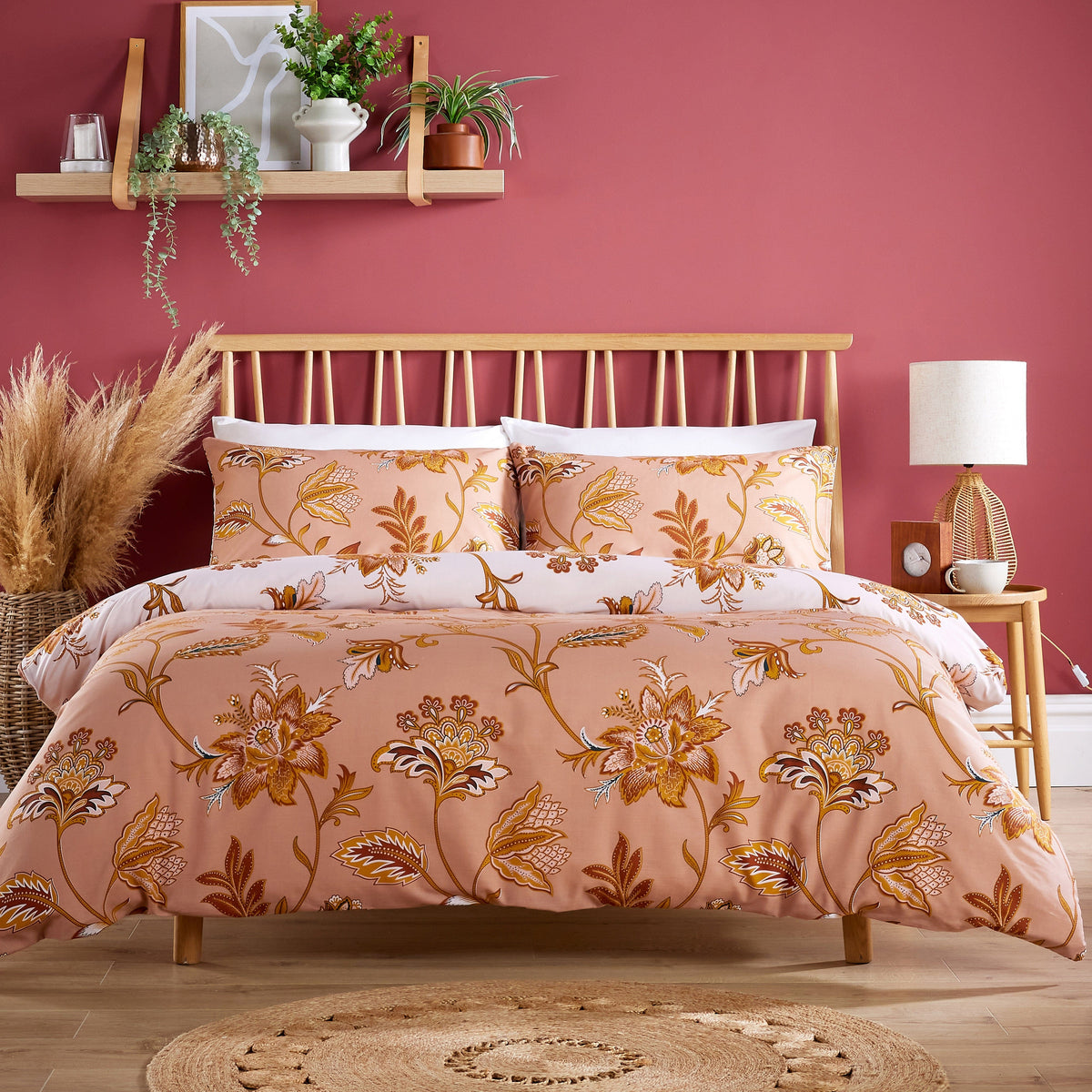 OLIVIA ROCCO Shimla Duvet Cover Set Easy Care Reversible Quilt Cover With Pillowcases – product image 5 of 10