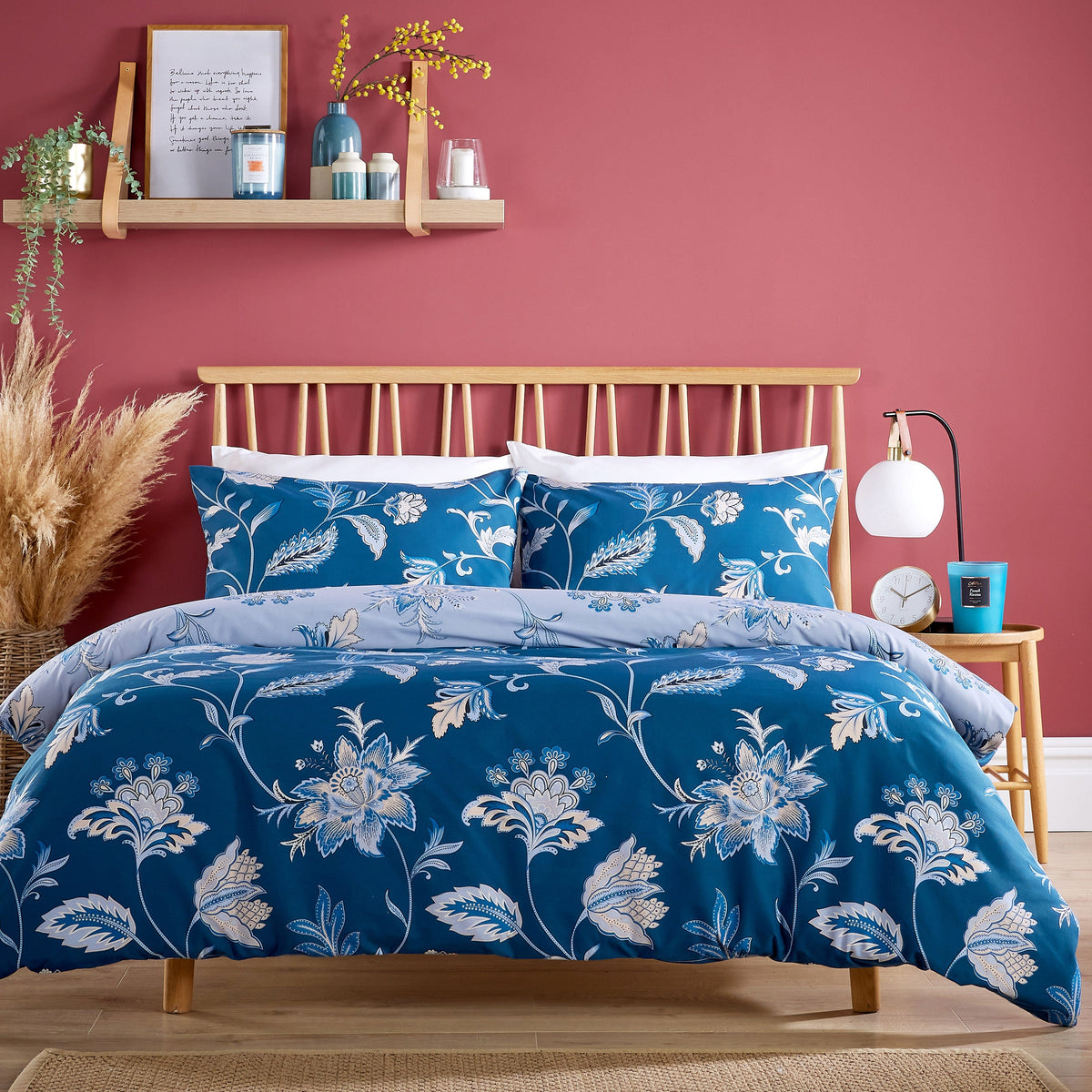 OLIVIA ROCCO Shimla Duvet Cover Set Easy Care Reversible Quilt Cover With Pillowcases – product image 9 of 10