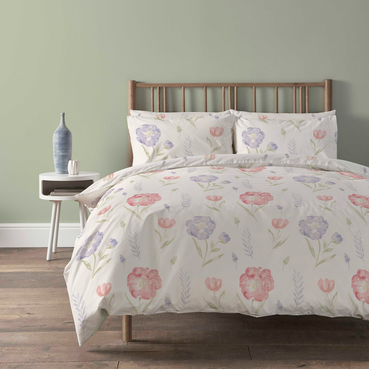 OLIVIA ROCCO Meadow Natural Duvet Cover Set Super Soft Printed Floral Bedding for a Hotel-Style Bedroom Refresh – product image 1 of 1