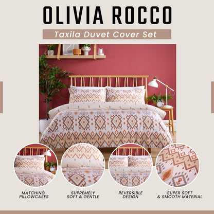 OLIVIA ROCCO Taxila Duvet Cover Set Easy Care Reversible Cotton Mix Super Soft for Everyday Luxury Hotel-Style – product image 2 of 10
