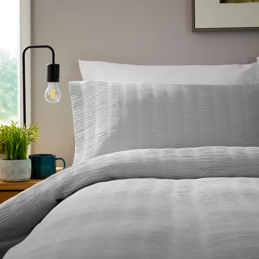 OLIVIA ROCCO Belgravia Grey Microfibre Duvet Cover Set With Pillowcases Soft Easy Care – product image 2 of 7