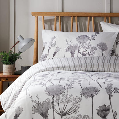 OLIVIA ROCCO Meadow Grey Reversible Duvet Cover Set With Pillowcases Breathable Microfibre for Everyday Luxury Hotel-Style – product image 2 of 7