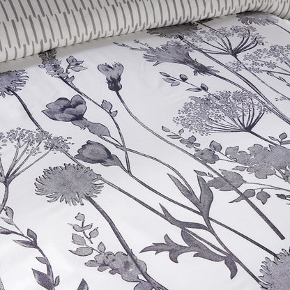 OLIVIA ROCCO Meadow Grey Reversible Duvet Cover Set With Pillowcases Breathable Microfibre for Everyday Luxury Hotel-Style – product image 3 of 7