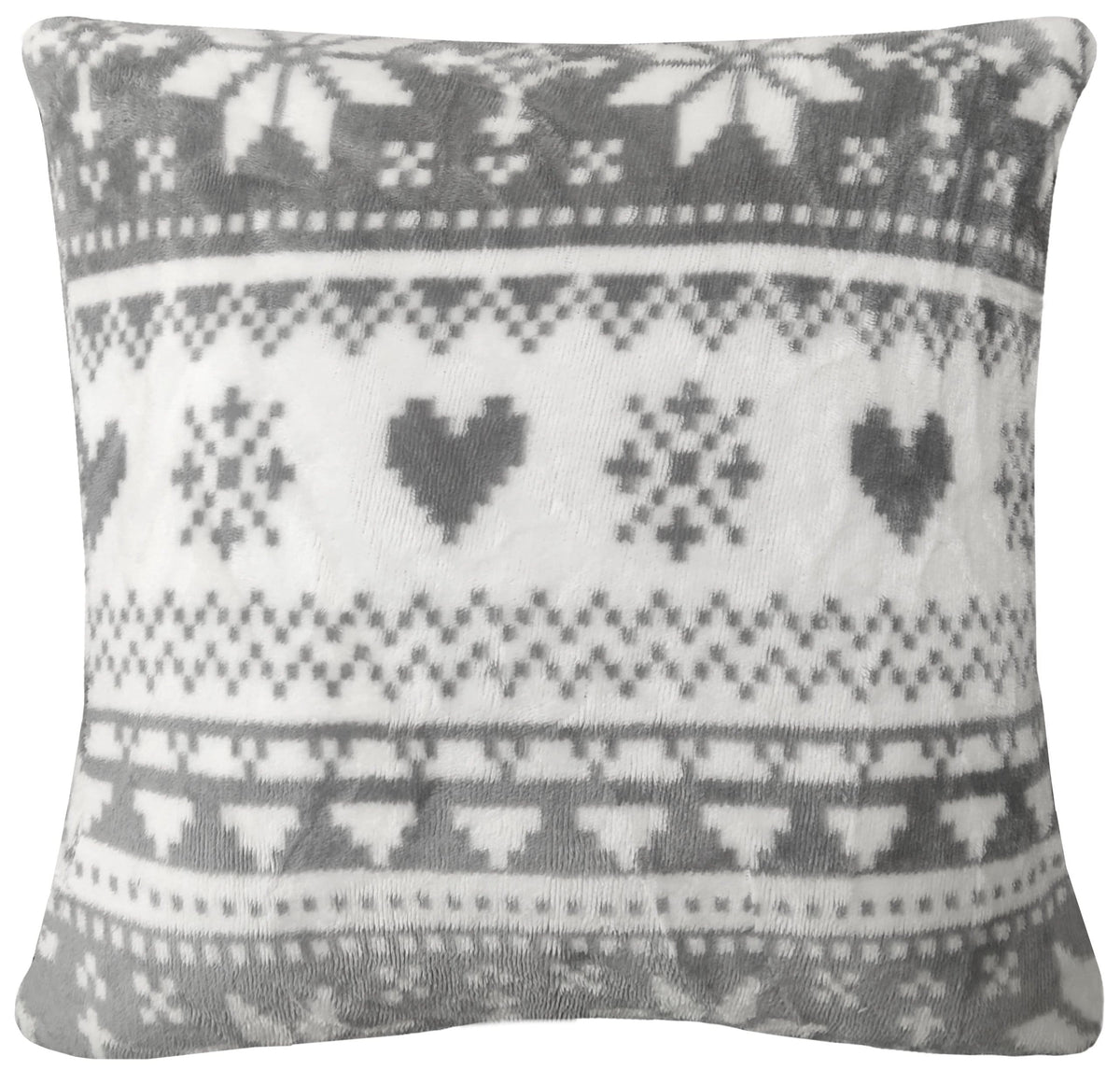 OLIVIA ROCCO Nordic Fair Isle Reversible Teddy Fleece Duvet Set With Pillowcases – product image 3 of 3