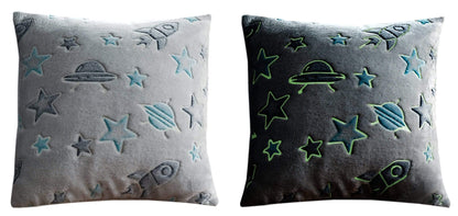 OLIVIA ROCCO Outer Space Glow In The Dark Teddy Fleece Duvet Set For Children for Easy-Care Everyday Luxury – product image 9 of 9