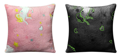 OLIVIA ROCCO Rainbow Unicorn Glow In The Dark Teddy Fleece Duvet Set For Kids Super Soft – product image 10 of 10
